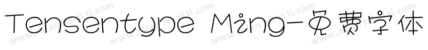 Tensentype Ming字体转换